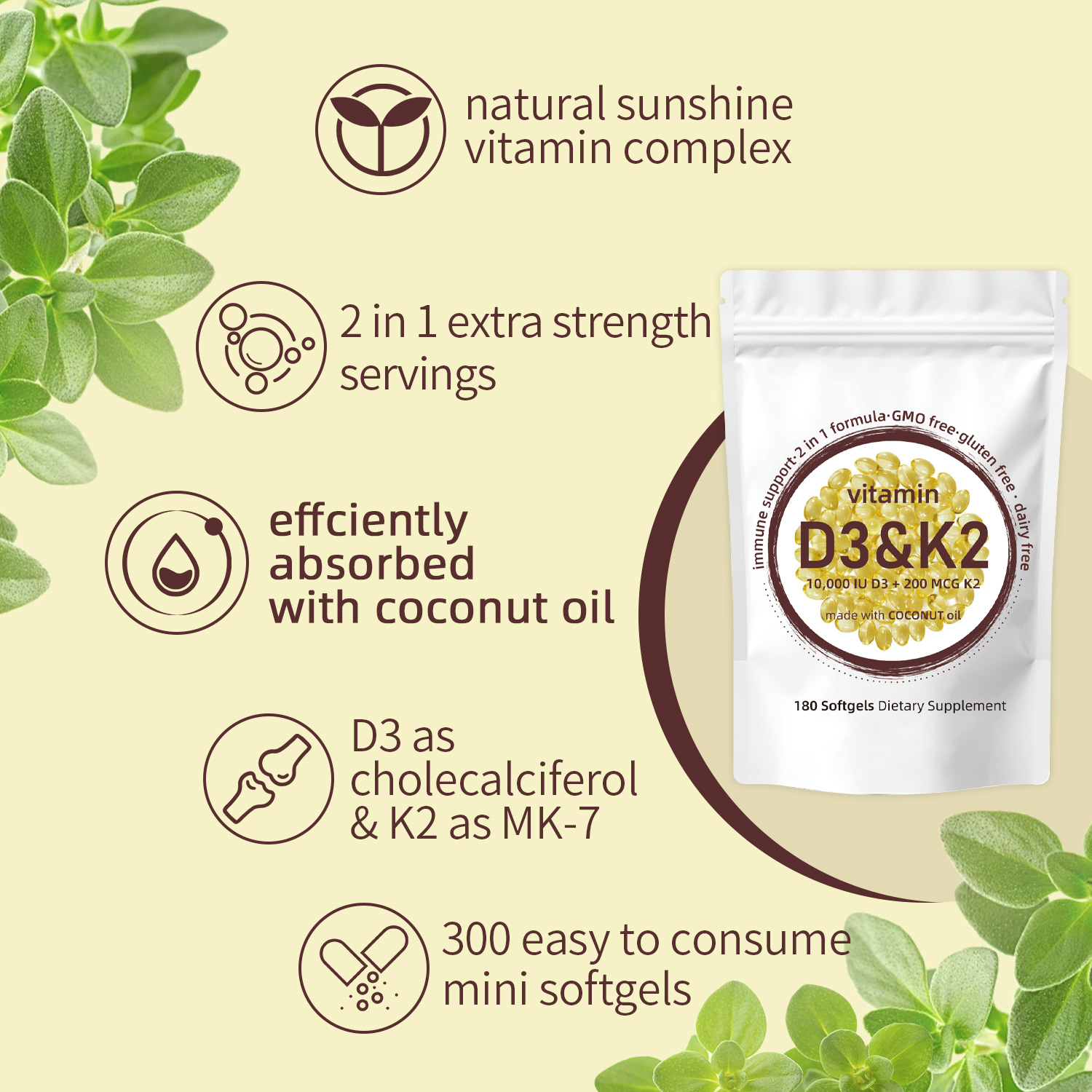 فيتامين د3 ك2 كبسولات هلامية - - مراجعة Vitamin D3 K2 Drop وسعره