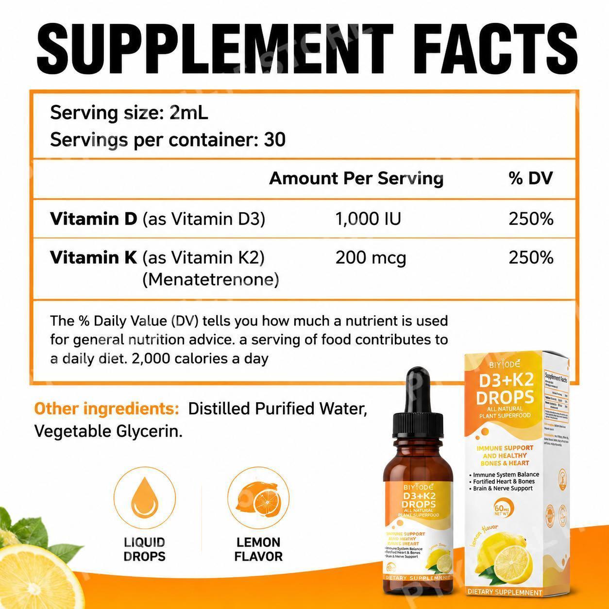 قطرات فيتامين د3 وك2 السائلة م - مراجعة Vitamin D3 K2 Drop وسعره