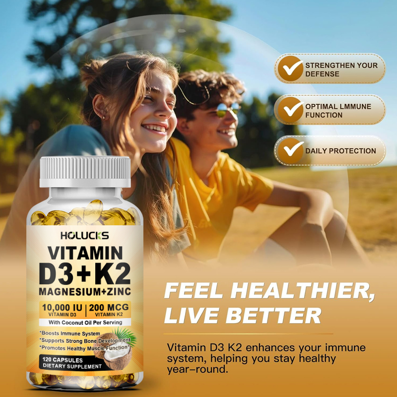 كبسولات فيتامين د3+كيه2، مع ال - مراجعة Vitamin D3 K2 Drop وسعره